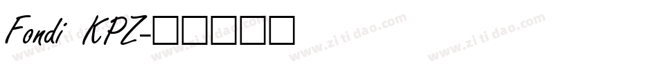 Fondi KPZ字体转换